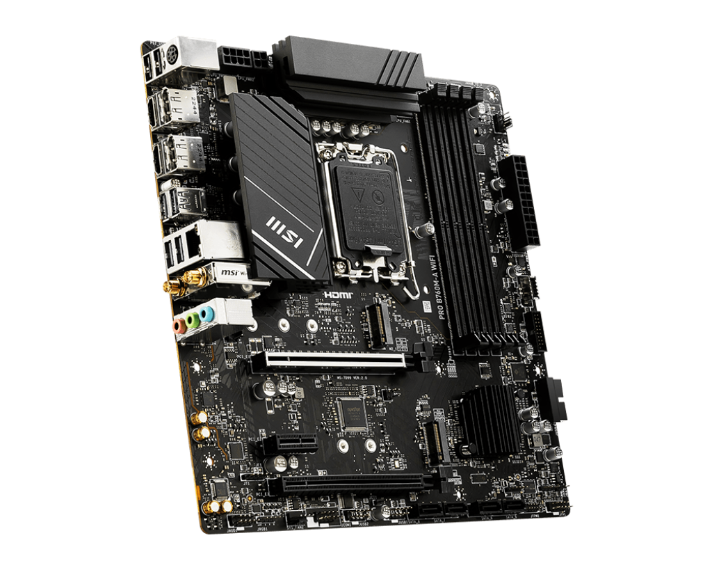 MSI PRO B760M-A WiFi 6E Intel 14th 13th 12th Series DDR5 MSI PRO B760M-A WiFi 6E Intel 14th 13th 12th Series DDR5